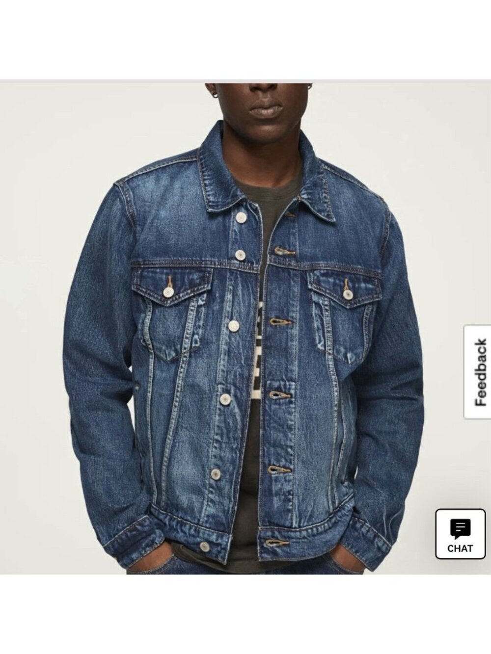 Lucky Brand Trucker Denim Jacket Altavista Color Size XXL Men